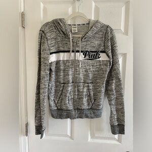 Victoria’s Secret PINK Zip Up Sweatshirt Hoodie Size Medium